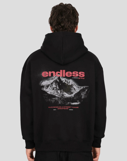 هودی گرم بالا از برند Dropsize – مشکی