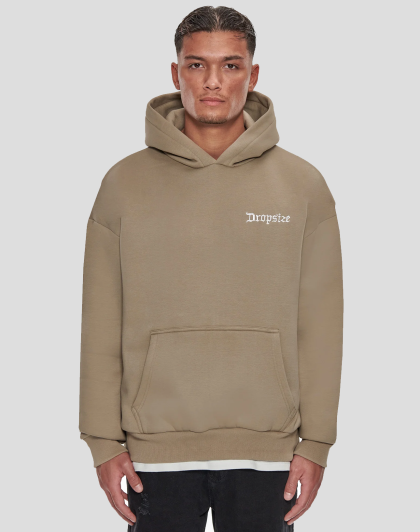 هودی گرم بالا از برند Dropsize – خاکی